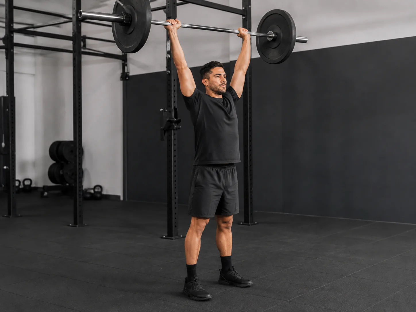 Overhead press exercise